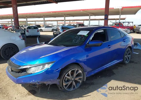 2020 Honda Civic Sport z USA, uszkodzony, nr VIN 2HGFC2F86LH582214